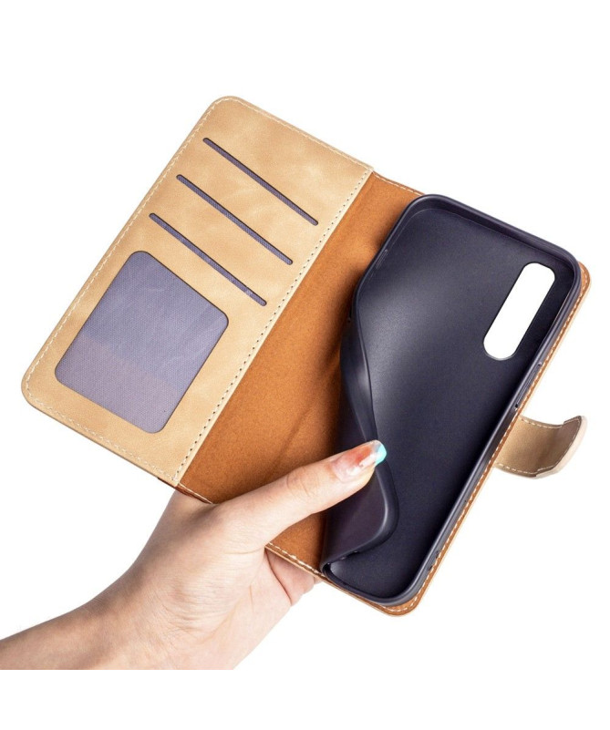 Housse Sony Xperia 5 IV Stand Folio Bicolore