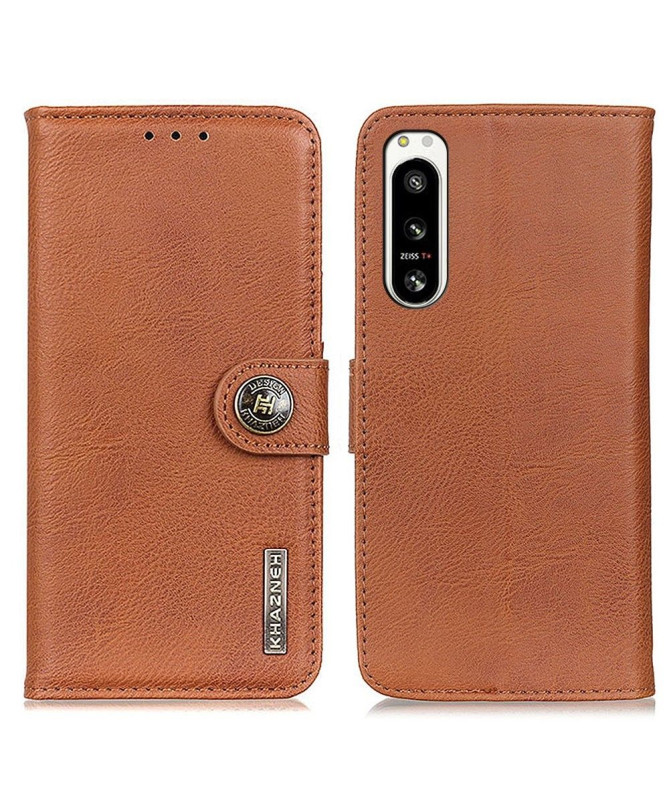 Housse Sony Xperia 5 IV KHAZNEH Effet Cuir Porte-Cartes