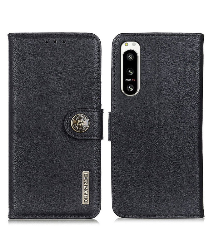 Housse Sony Xperia 5 IV KHAZNEH Effet Cuir Porte-Cartes