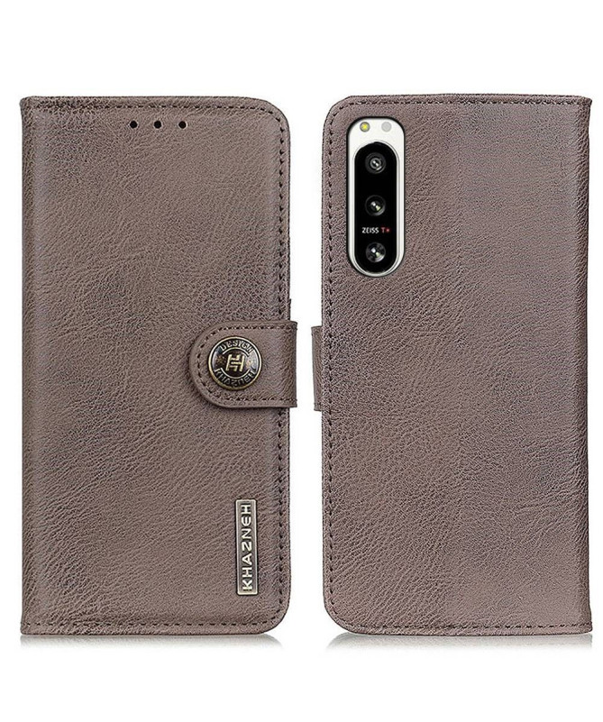 Housse Sony Xperia 5 IV KHAZNEH Effet Cuir Porte-Cartes