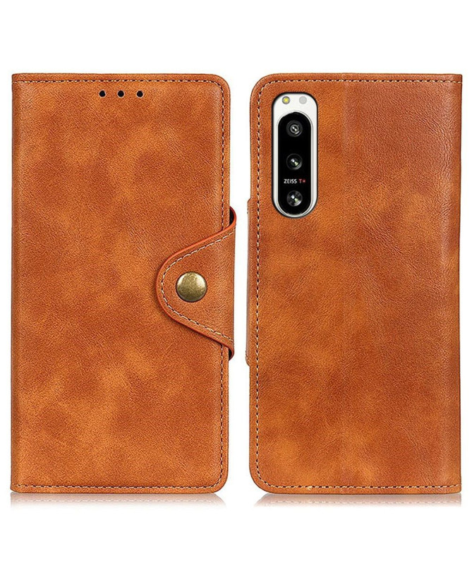Housse Sony Xperia 5 IV Full Protect Simili Cuir Mat