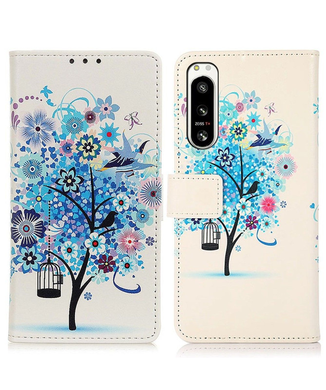 Housse Sony Xperia 5 IV Arbre bleu