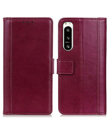 Housse Sony Xperia 5 IV Cerena Folio simili cuir