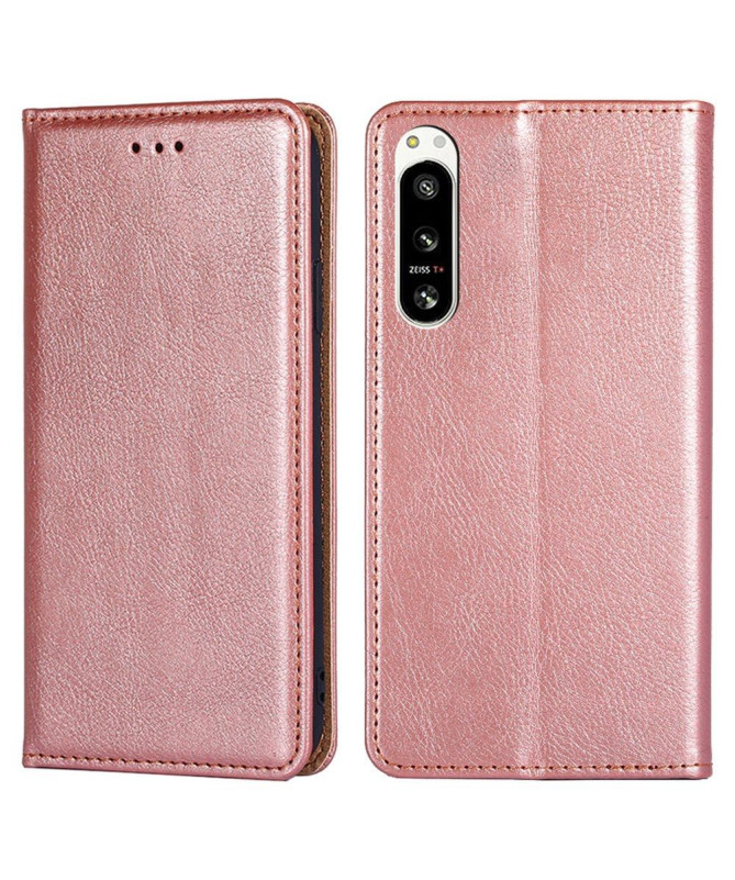 Flip cover Sony Xperia 5 IV PURE simili cuir