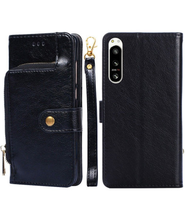 Housse Sony Xperia 5 IV Porte-monnaie simili cuir