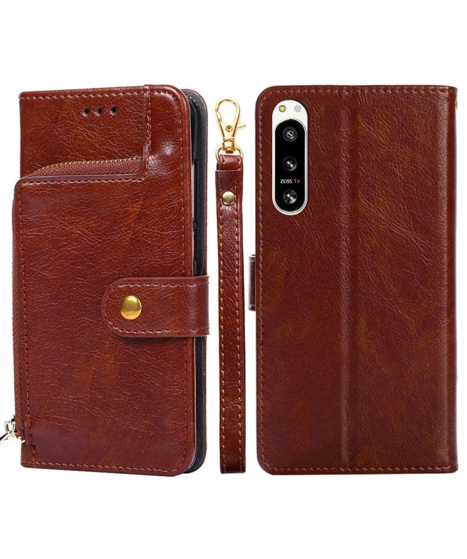 Housse Sony Xperia 5 IV Porte-monnaie simili cuir