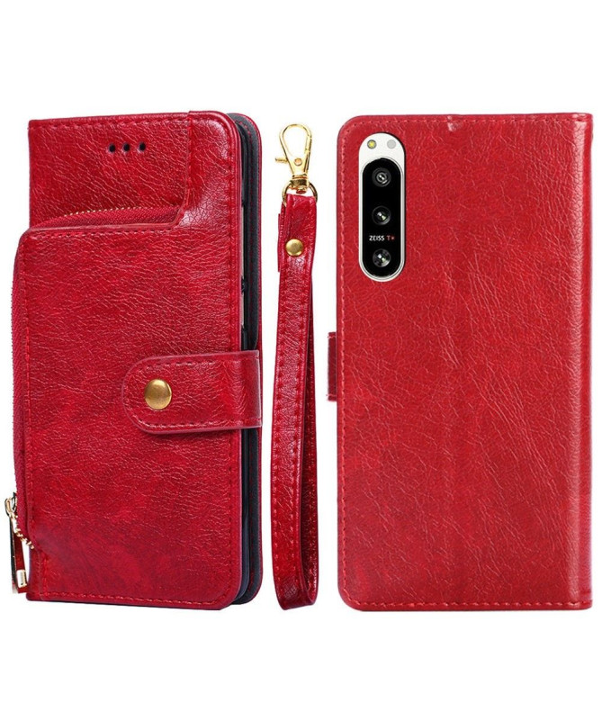 Housse Sony Xperia 5 IV Porte-monnaie simili cuir