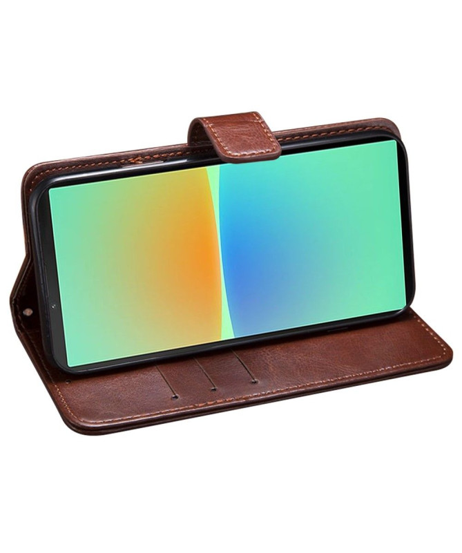 Housse Sony Xperia 5 IV IDEWEI Folio Effet Cuir