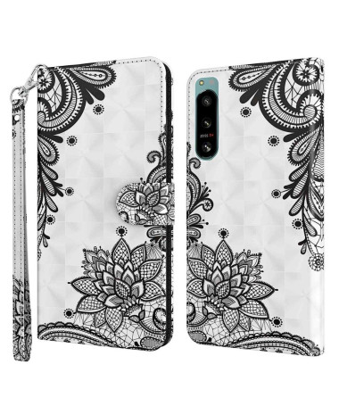 Housse Sony Xperia 5 IV Fleurs Dentelle