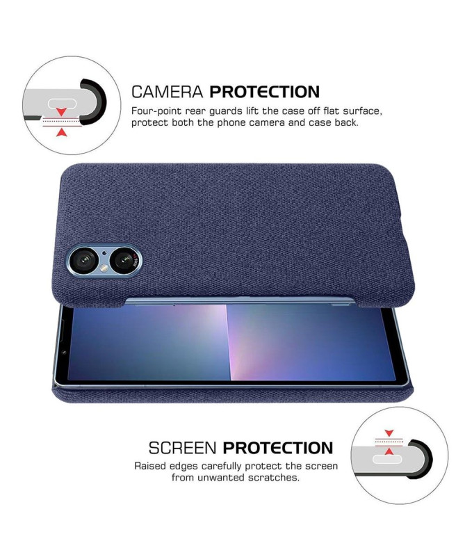 Coque Sony Xperia 5 V revêtement tissu