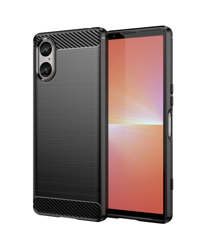 Coque Sony Xperia 5 V effet brossé silicone