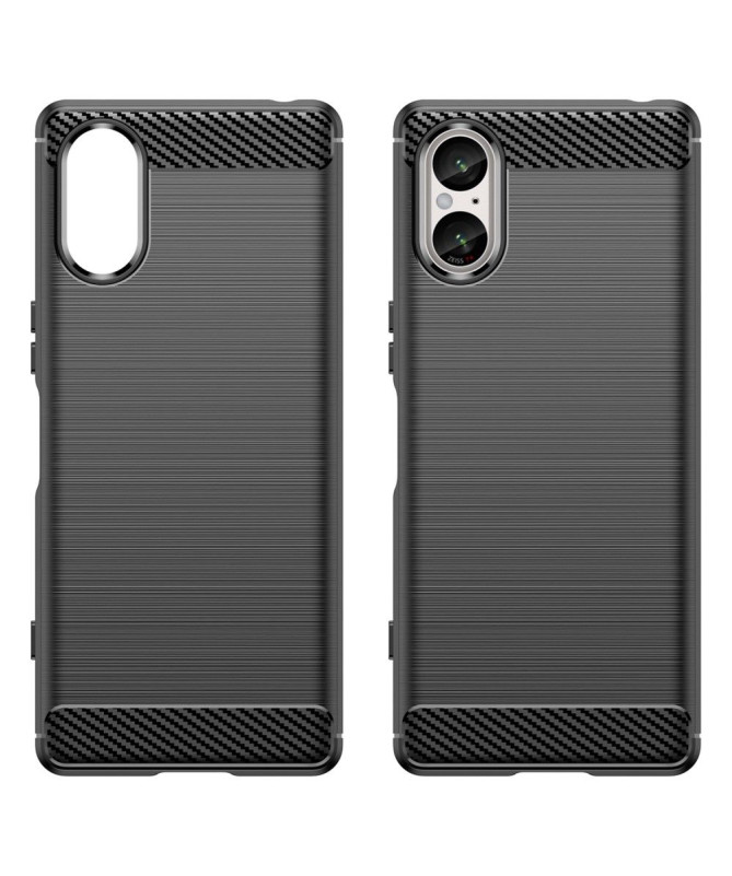 Coque Sony Xperia 5 V effet brossé silicone