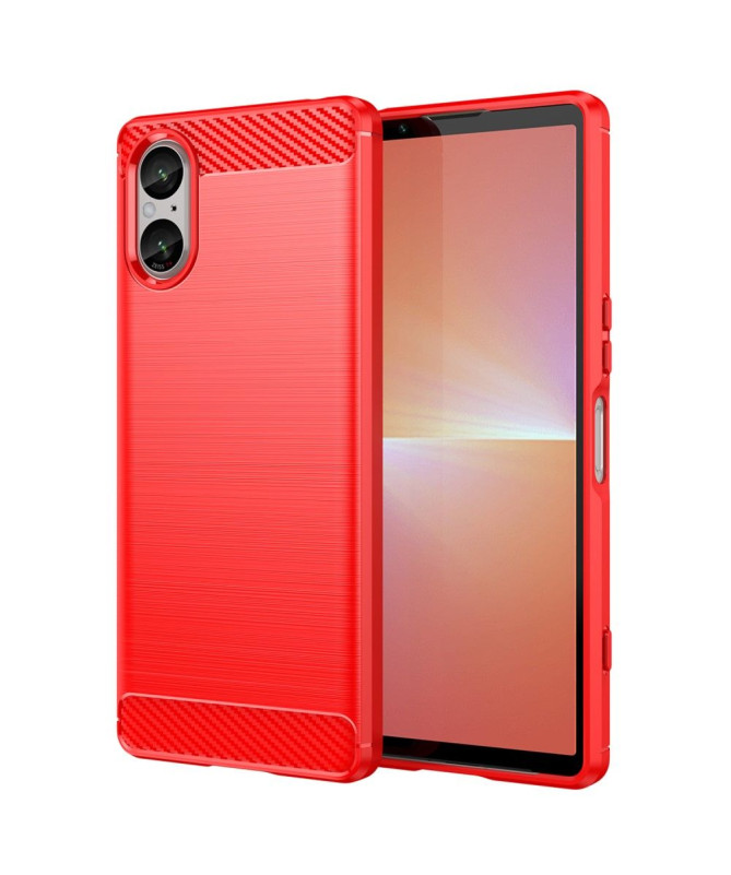 Coque Sony Xperia 5 V effet brossé silicone