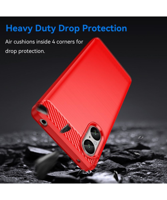 Coque Sony Xperia 5 V effet brossé silicone