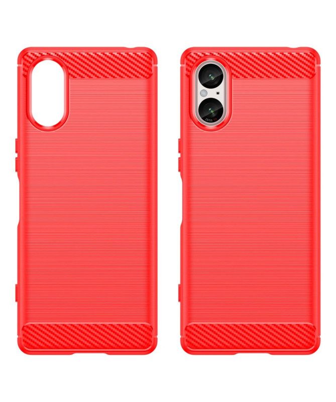 Coque Sony Xperia 5 V effet brossé silicone