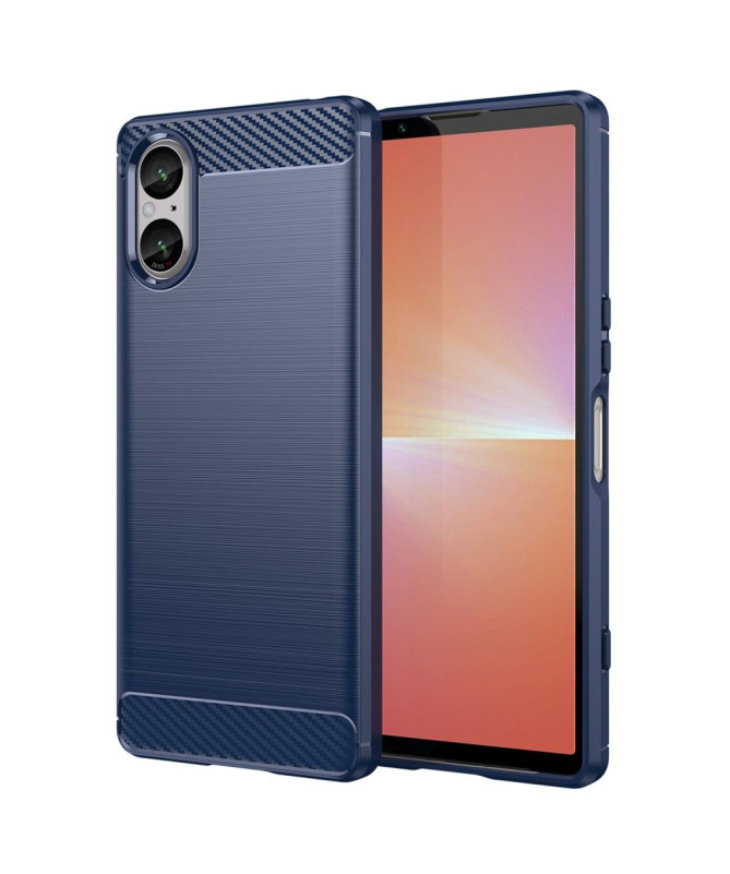 Coque Sony Xperia 5 V effet brossé silicone