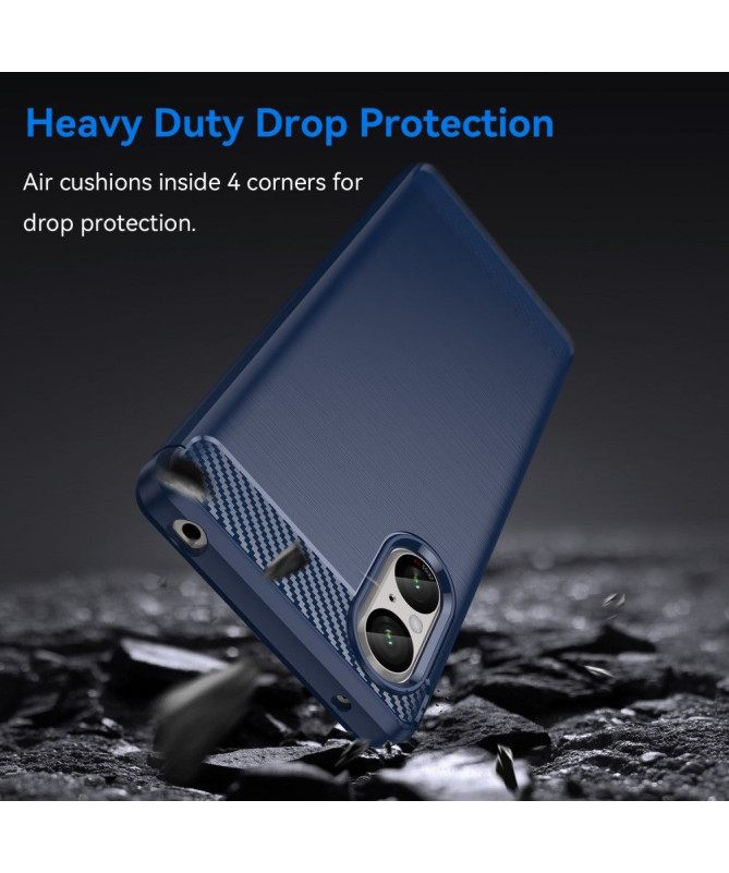 Coque Sony Xperia 5 V effet brossé silicone