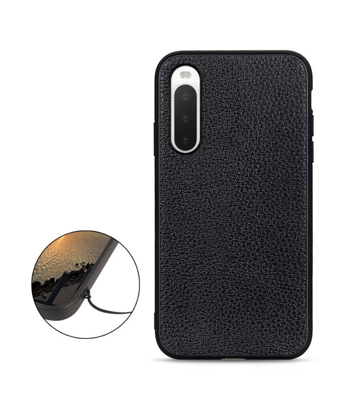 Coque Sony Xperia 10 V Cuir Grainé