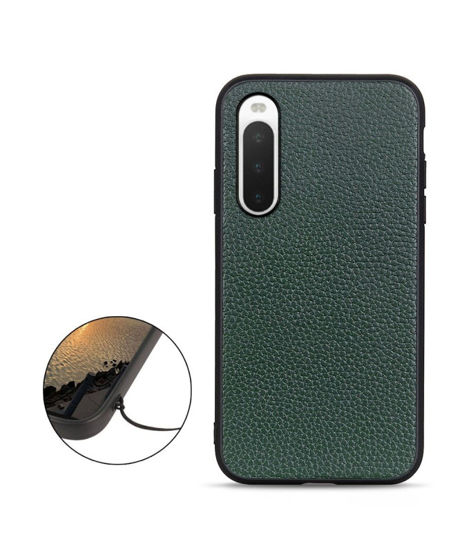 Coque Sony Xperia 10 V Cuir Grainé