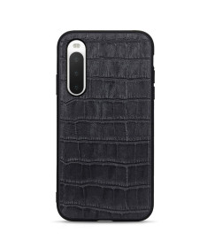 Coque Sony Xperia 10 V Cuir aspect peau de croco