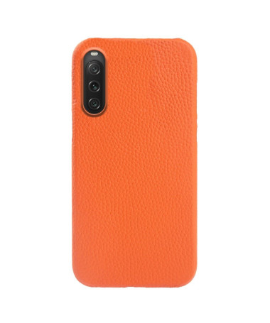 Coque Sony Xperia 10 V en Cuir à Texture Litchi