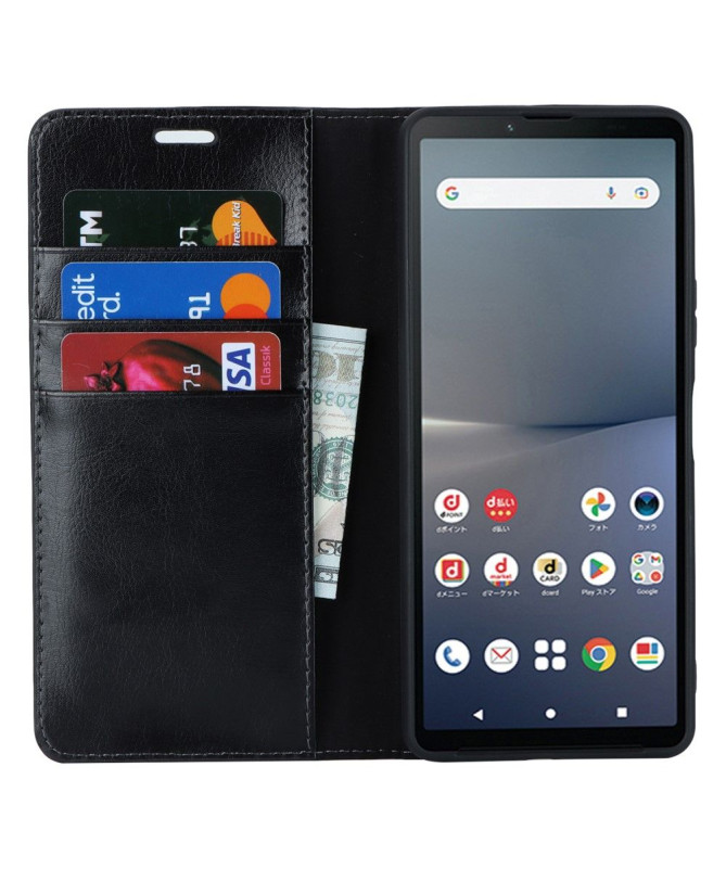Housse Sony Xperia 10 V Cuir Porte Cartes Fonction Support - photo 2