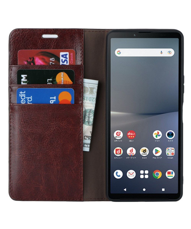 Housse Sony Xperia 10 V Cuir Porte Cartes Fonction Support - photo 7