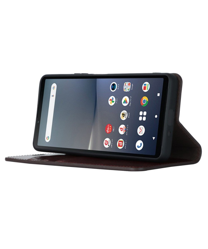 Housse Sony Xperia 10 V Cuir Porte Cartes Fonction Support - photo 8