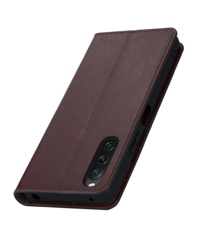 Housse Sony Xperia 10 V Cuir Porte Cartes Fonction Support - photo 9