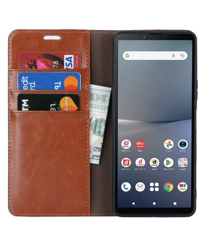 Housse Sony Xperia 10 V Cuir Porte Cartes Fonction Support - photo 11
