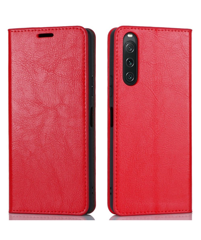 Housse Sony Xperia 10 V Cuir Porte Cartes Fonction Support - photo 14