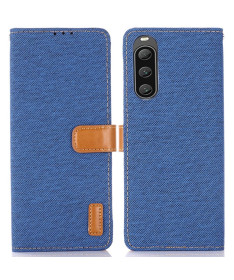 Housse Sony Xperia 10 V Oxford effet toile