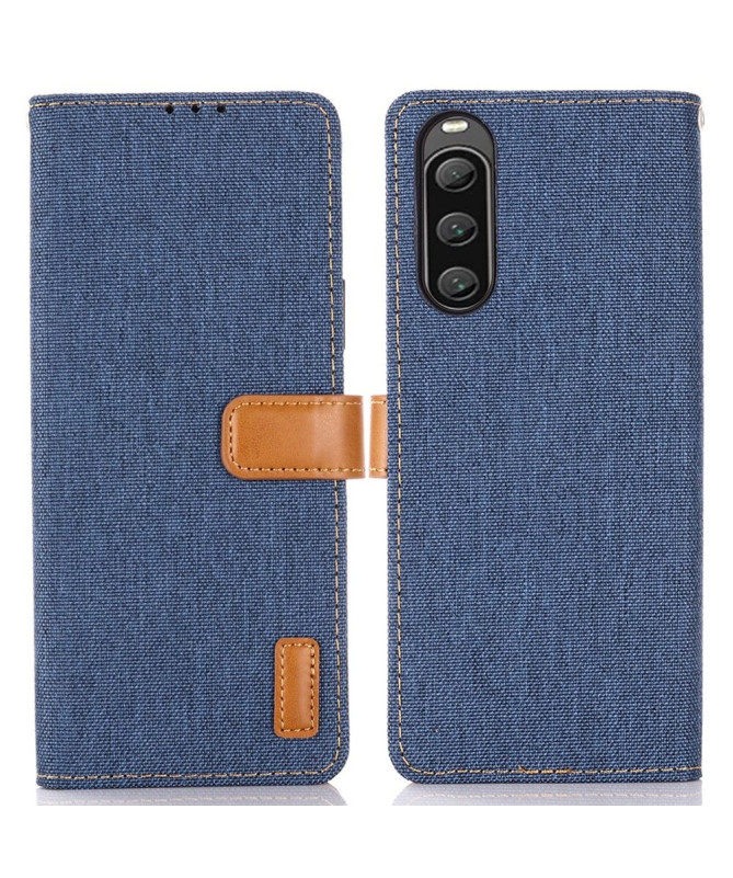 Housse Sony Xperia 10 V Oxford effet toile