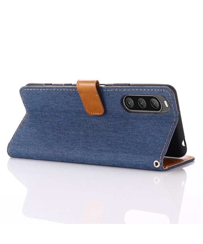Housse Sony Xperia 10 V Oxford effet toile