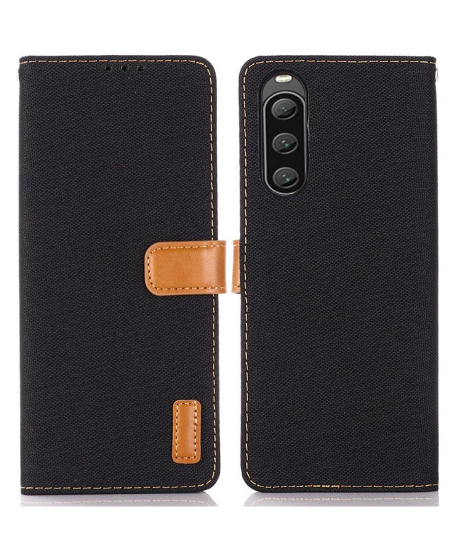 Housse Sony Xperia 10 V Oxford effet toile