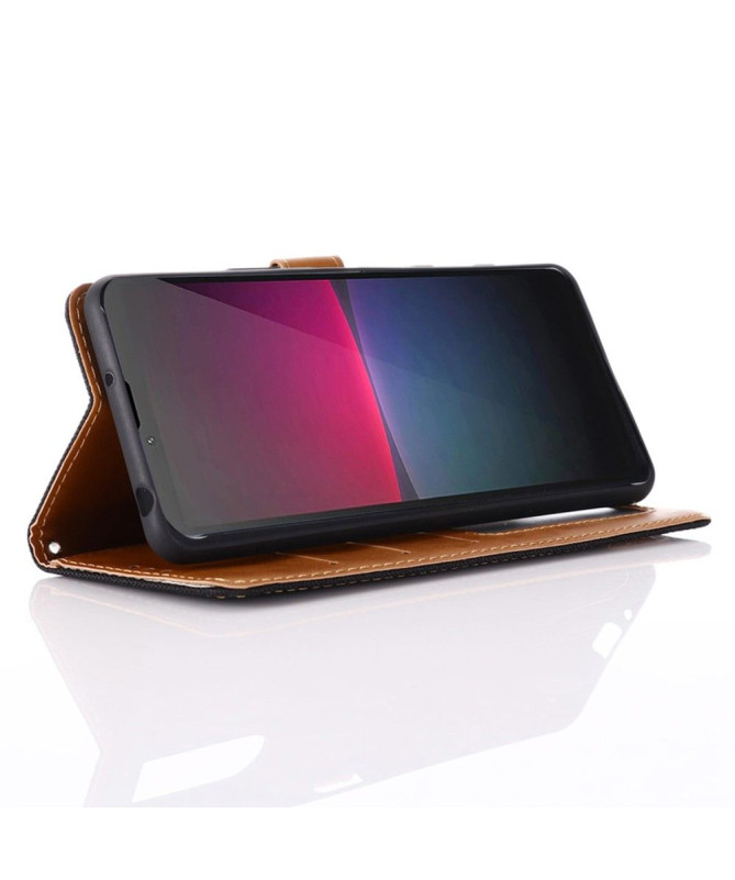 Housse Sony Xperia 10 V Oxford effet toile