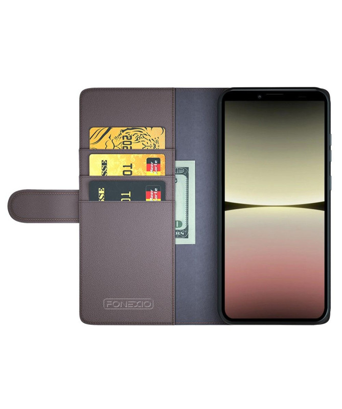 Étui Sony Xperia 10 V portefeuille en cuir premium - photo 2