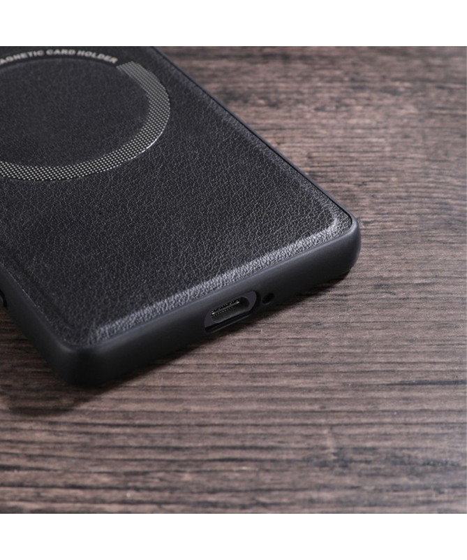 Coque Sony Xperia 1 V Simili Cuir avec Cercle