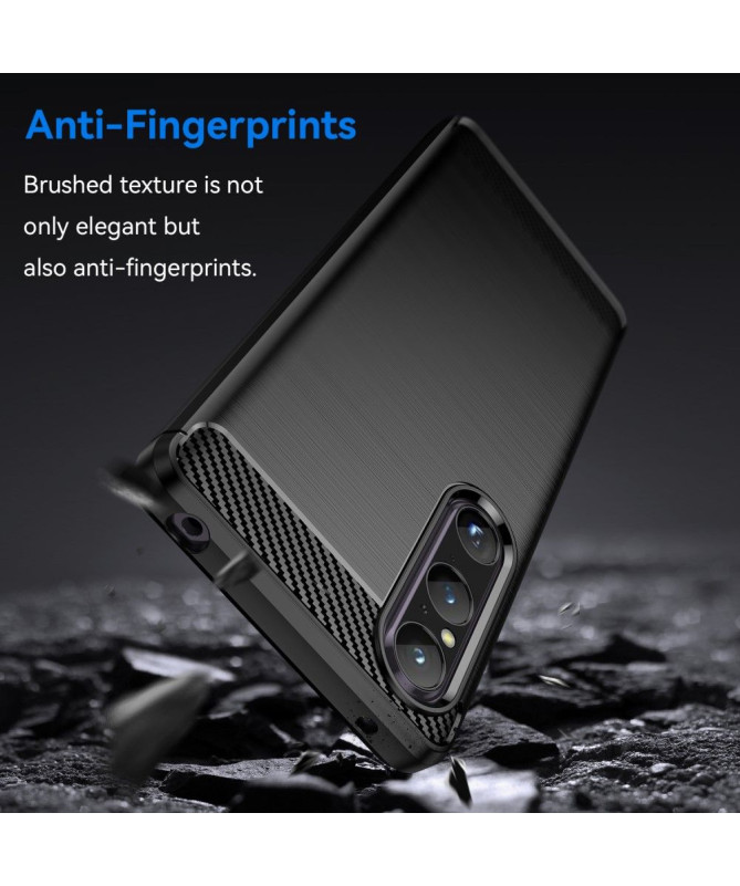 Coque Sony Xperia 1 V effet brossé silicone