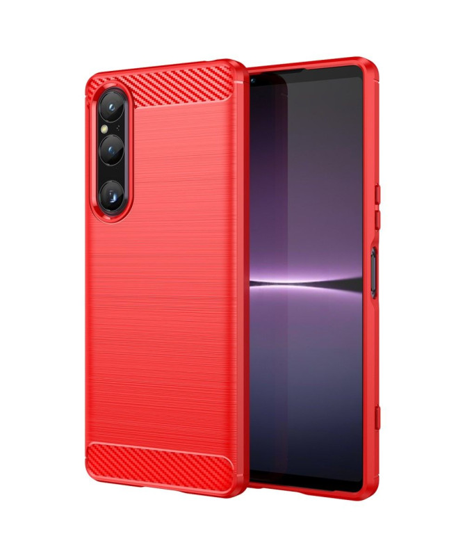 Coque Sony Xperia 1 V effet brossé silicone