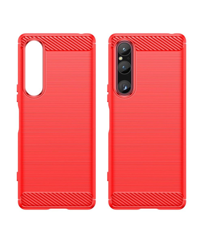 Coque Sony Xperia 1 V effet brossé silicone
