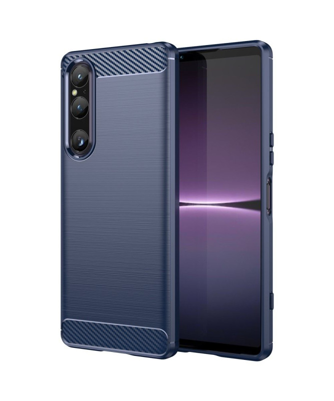 Coque Sony Xperia 1 V effet brossé silicone