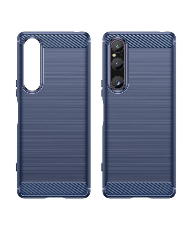 Coque Sony Xperia 1 V effet brossé silicone