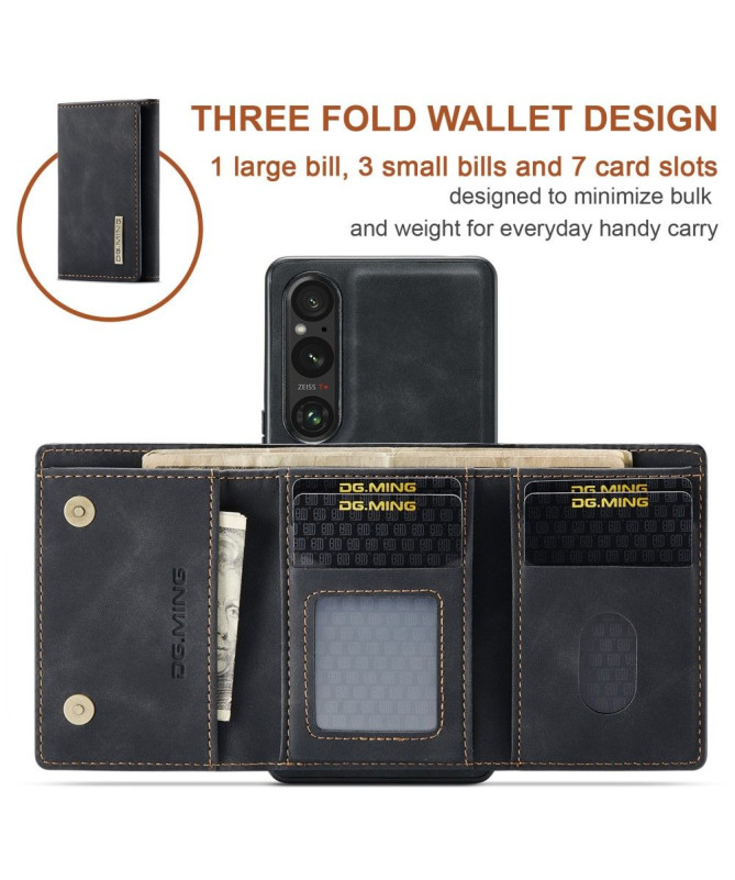 Coque Sony Xperia 1 V Porte-cartes Détachable M1 Series
