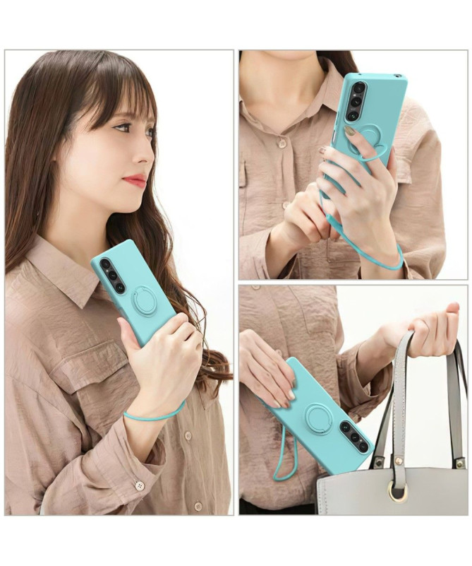 Coque Sony Xperia 1 V Silicone Liquide Ring