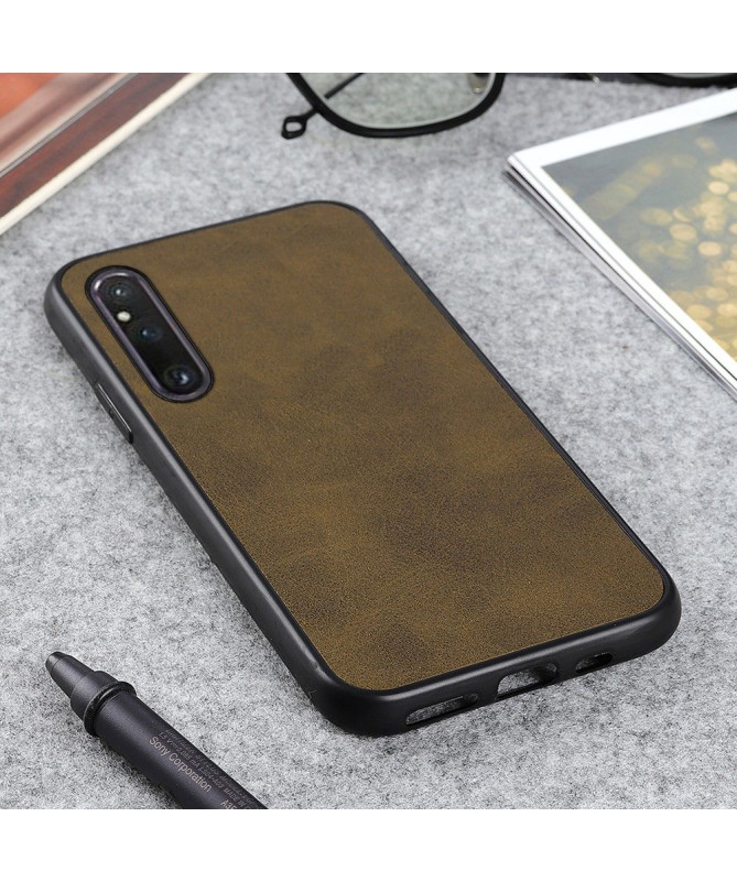 Coque Sony Xperia 1 V Jazz simili cuir vintage