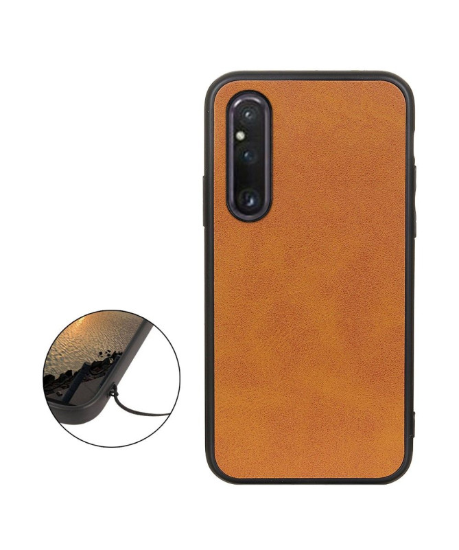 Coque Sony Xperia 1 V Jazz simili cuir vintage