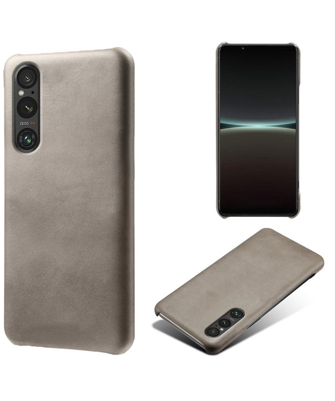 Coque Sony Xperia 1 V Simili Cuir Basique