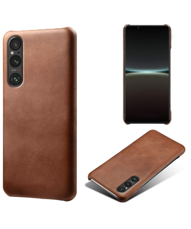 Coque Sony Xperia 1 V Simili Cuir Basique