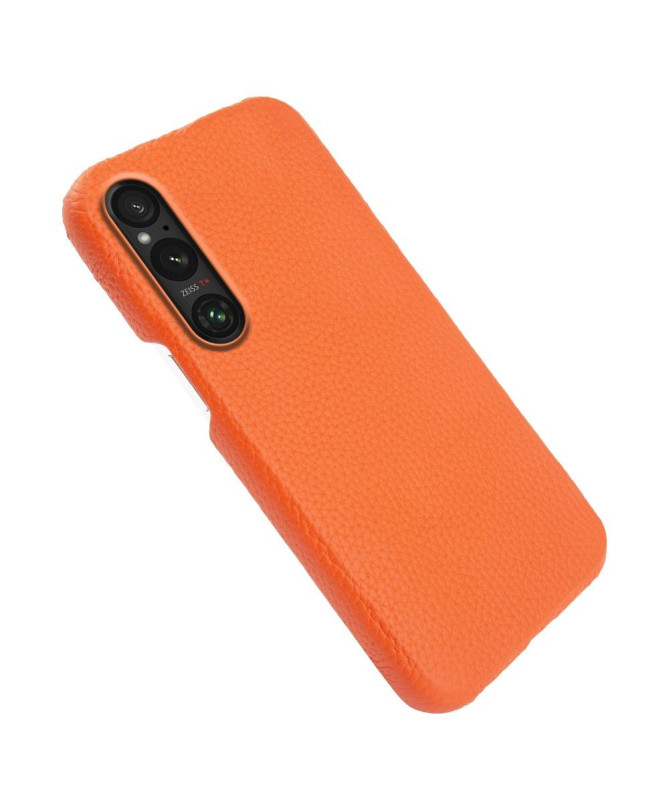 Coque Sony Xperia 1 V en Cuir à Texture Litchi